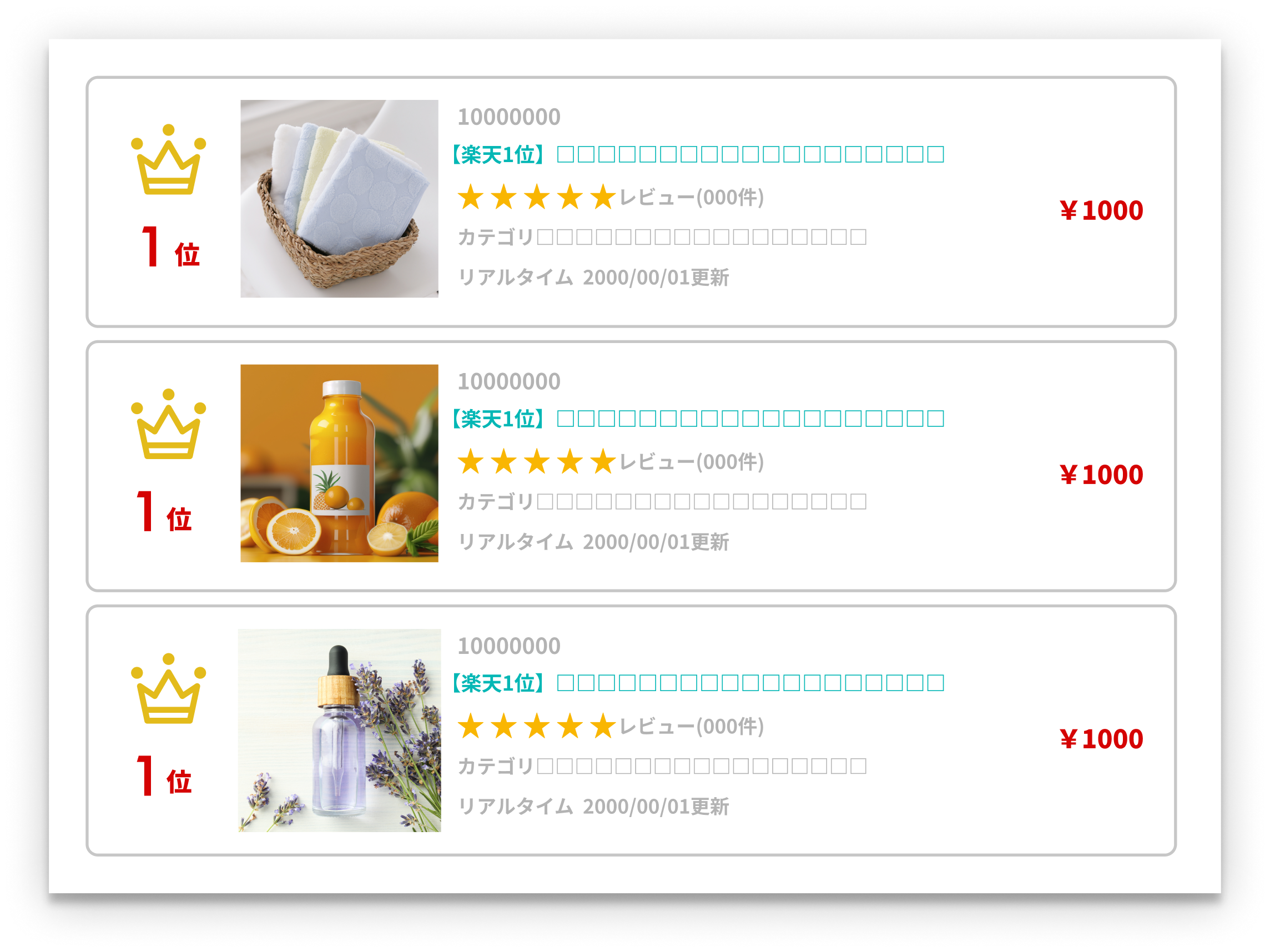 ランキング受賞